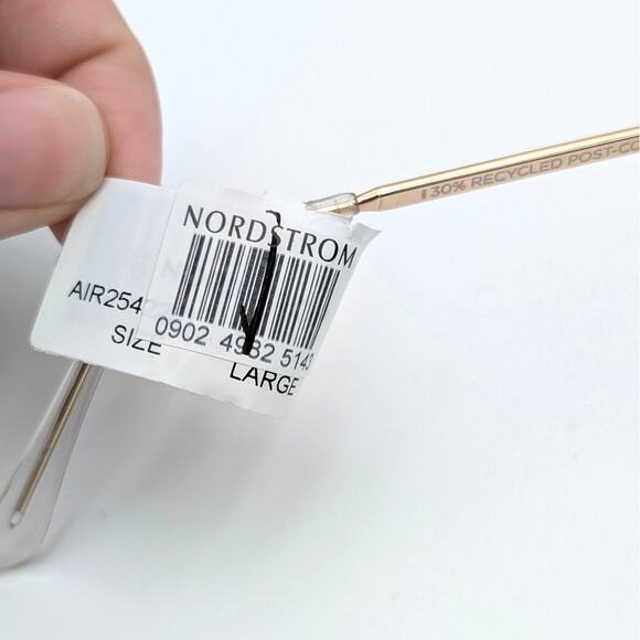 Aire Venatici Aviator Sunglasses Women's Gold Metal Frame/Teal Grad Size L - Picture 8 of 10